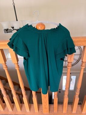 Ruffle sleeve blouse